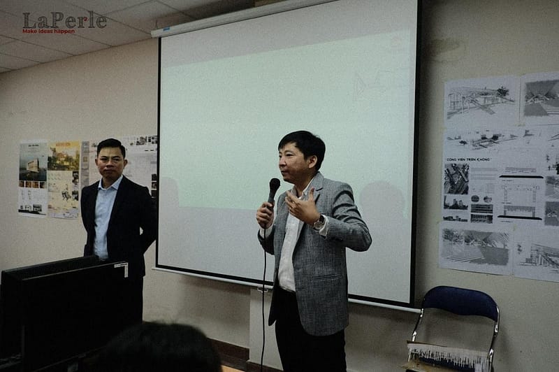 Mr. Khiem Nguyen, LaPerle representative, leading the discussion.